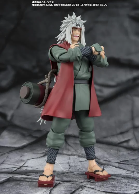 Naruto Shippuden S.H.Figuarts Jiraiya -Hidden Leaf Heroic Master Sage- (Sage Mode Set) Action Figure - Image 2