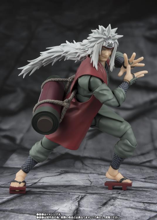 Naruto Shippuden S.H.Figuarts Jiraiya -Hidden Leaf Heroic Master Sage- (Sage Mode Set) Action Figure - Image 3