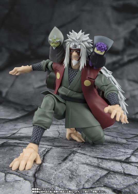 Naruto Shippuden S.H.Figuarts Jiraiya -Hidden Leaf Heroic Master Sage- (Sage Mode Set) Action Figure - Image 4