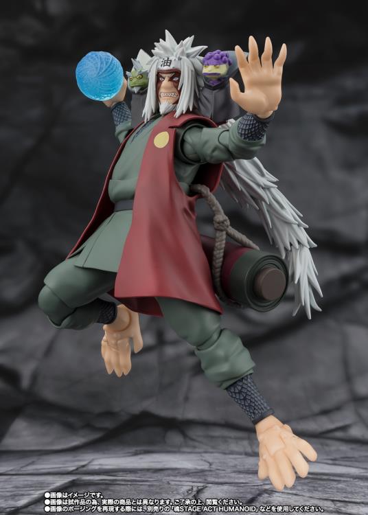 Naruto Shippuden S.H.Figuarts Jiraiya -Hidden Leaf Heroic Master Sage- (Sage Mode Set) Action Figure - Image 5