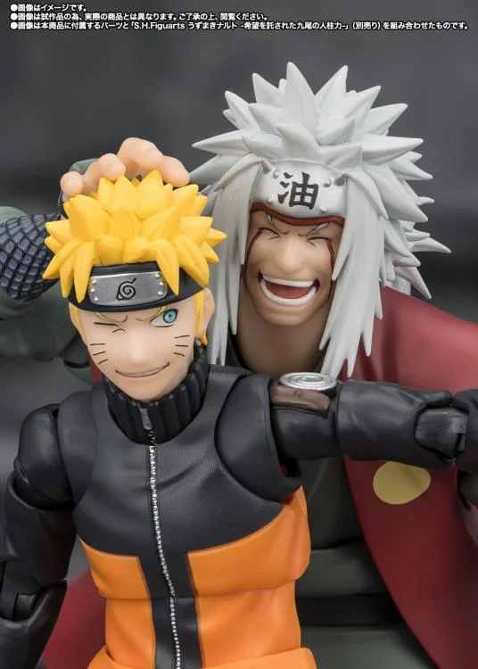 Naruto Shippuden S.H.Figuarts Jiraiya -Hidden Leaf Heroic Master Sage- (Sage Mode Set) Action Figure - Image 8