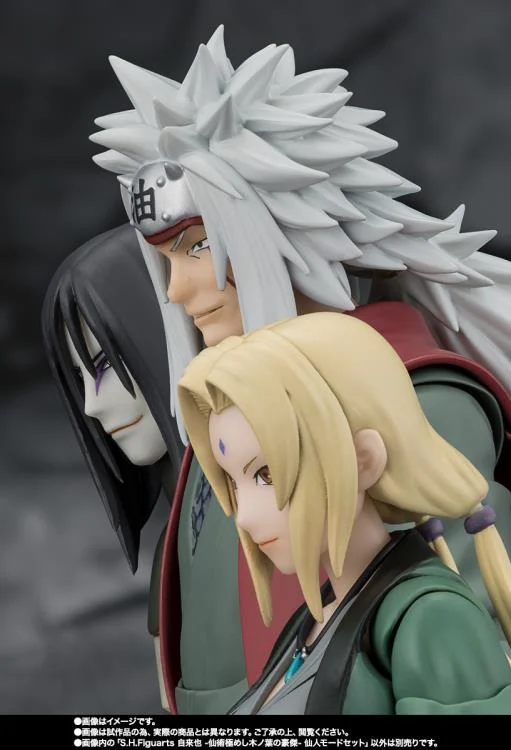 Naruto Shippuden S.H.Figuarts Jiraiya -Hidden Leaf Heroic Master Sage- (Sage Mode Set) Action Figure - Image 9