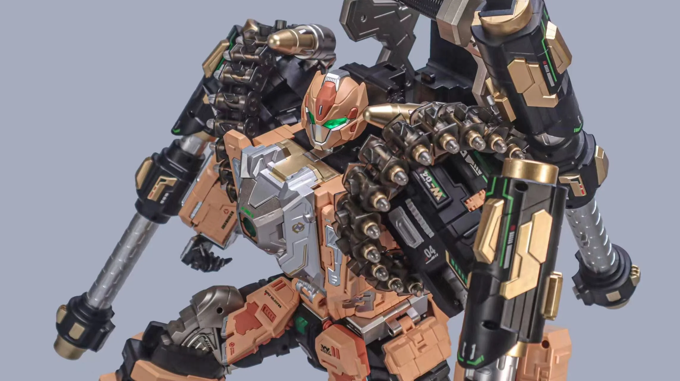 NBK 232 Gatling Warrior Crusher Transformer Figure - Image 3