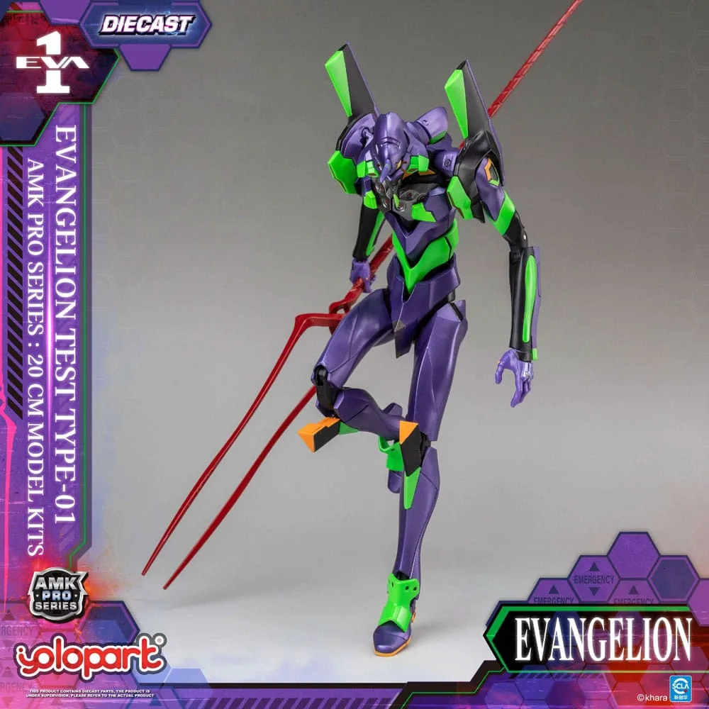 Neon Genesis Evangelion AMK Pro Series Plastic Model Kit Eva-01 Test Type - Image 2