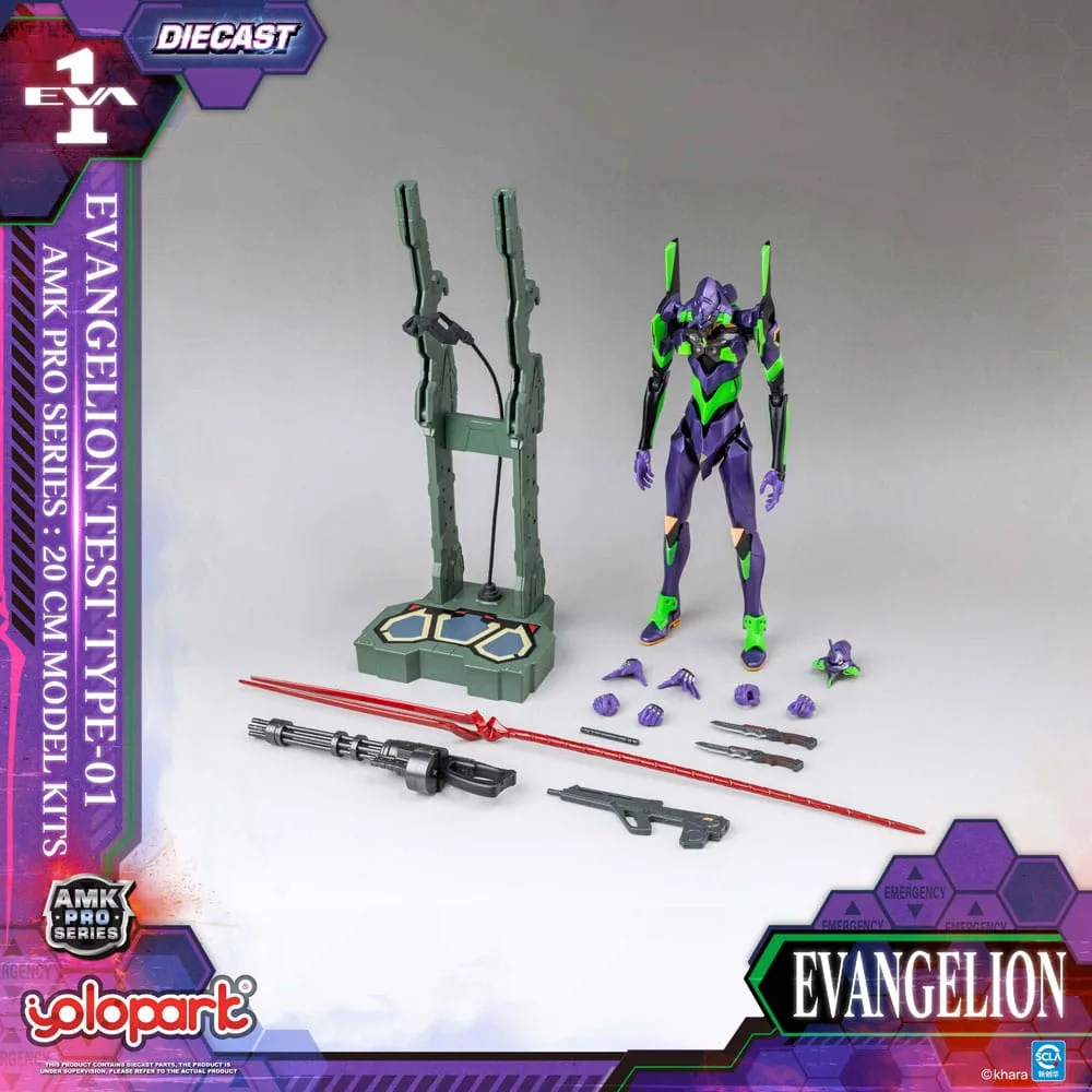 Neon Genesis Evangelion AMK Pro Series Plastic Model Kit Eva-01 Test Type - Image 6
