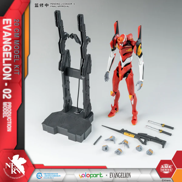 Neon Genesis Evangelion AMK Series EVA-02 Production Model Model Kit - Image 10