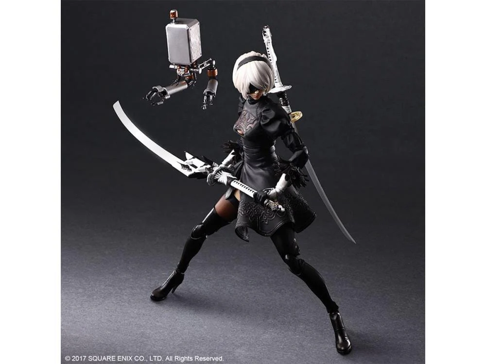 NieR Automata Play Arts Kai 2B (YoRHa No. 2 Type B) Deluxe Version - Image 4