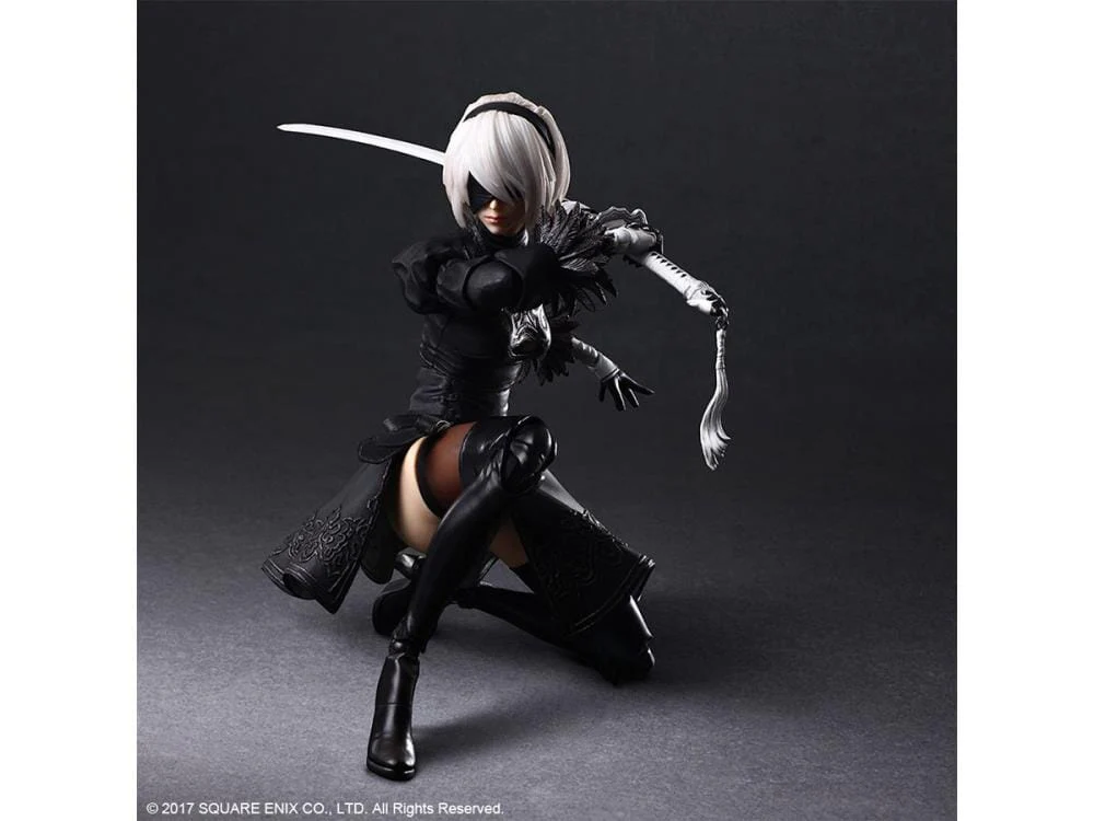 NieR Automata Play Arts Kai 2B (YoRHa No. 2 Type B) Deluxe Version - Image 7