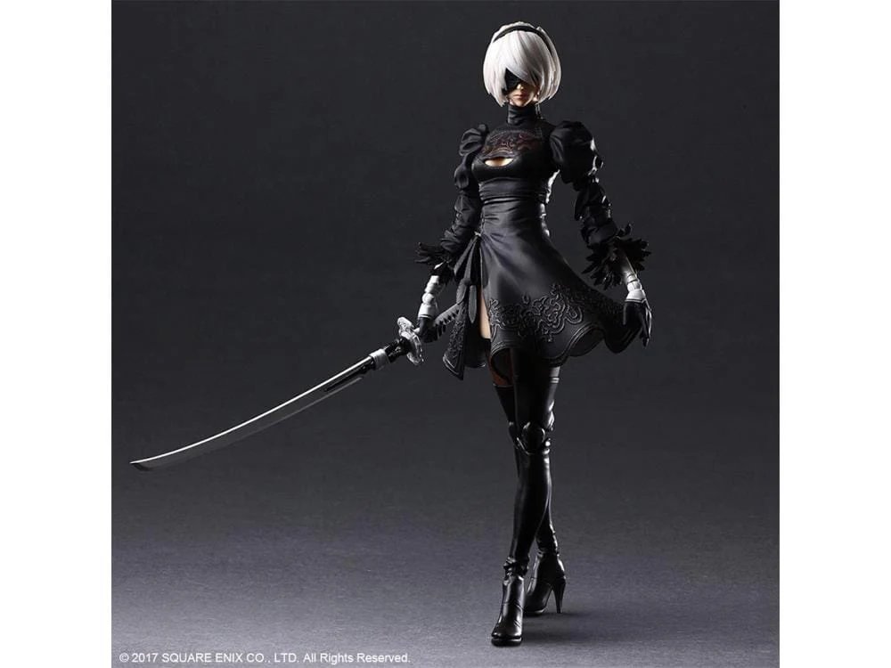 NieR Automata Play Arts Kai 2B (YoRHa No. 2 Type B) Deluxe Version - Image 9