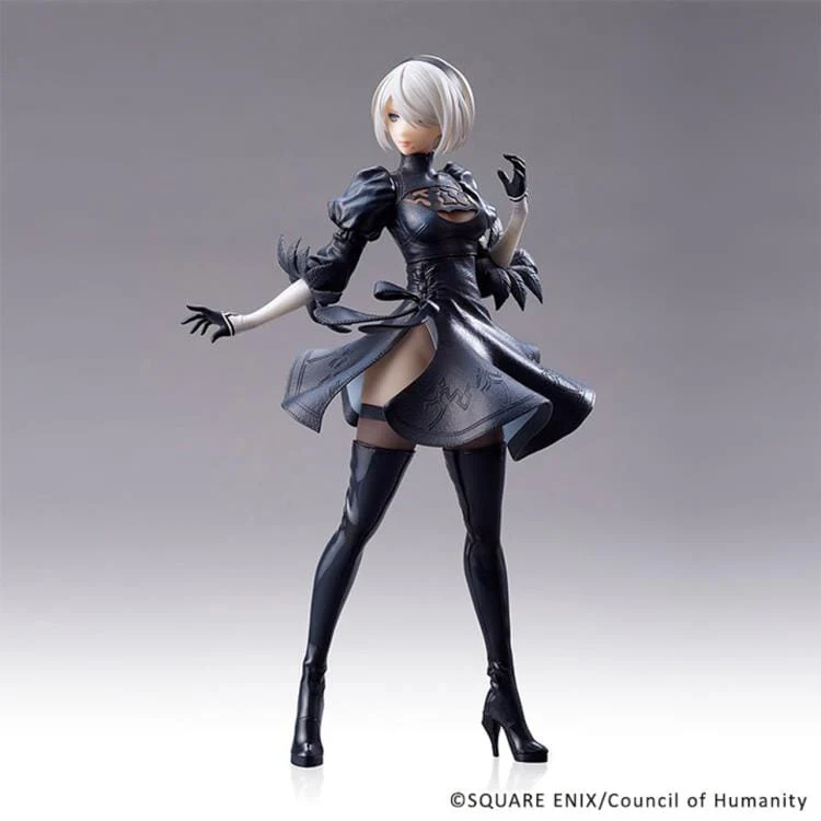 NieR Automata Ver1.1a 2B (YoRHa No.2 Type B) (No Goggles Ver.) Statuette - Image 2