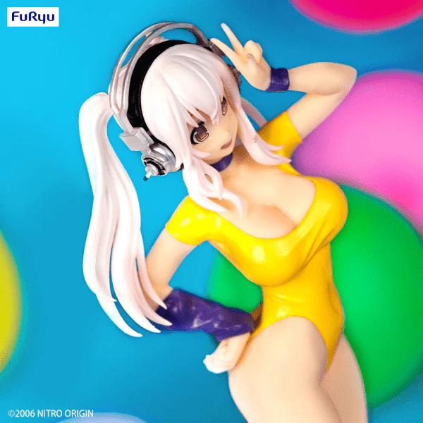 Nitroplus Super Sonico (1980's Yellow Another Color Ver.) Concept Figure (Reissue) - Image 12