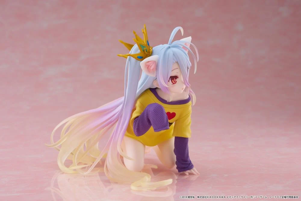 No Game No Life Desktop Cute Shiro (Cat Ear T-Shirt Ver.) Figure - Image 9