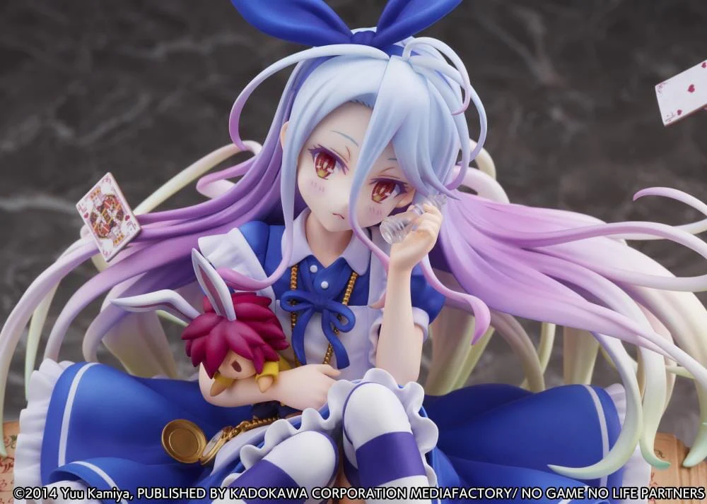 No Game No Life Shiro (Alice in Wonderland Ver.) 1/7 Scale Shibuya Scramble Figure - Image 6