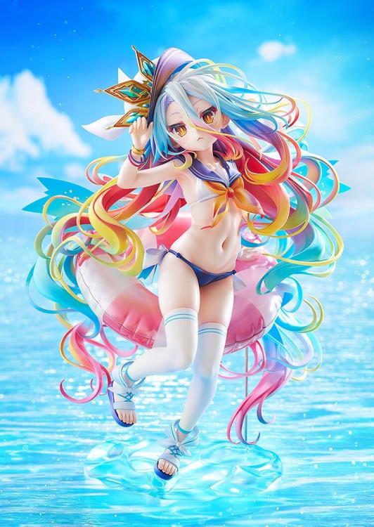 No Game No Life Shiro (Sailor-Style Swimsuit Ver.) 1/7 Scale Figure - Image 2