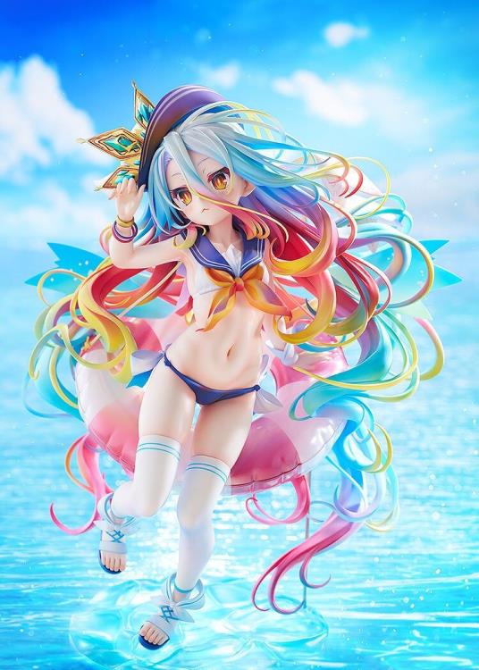 No Game No Life Shiro (Sailor-Style Swimsuit Ver.) 1/7 Scale Figure - Image 3