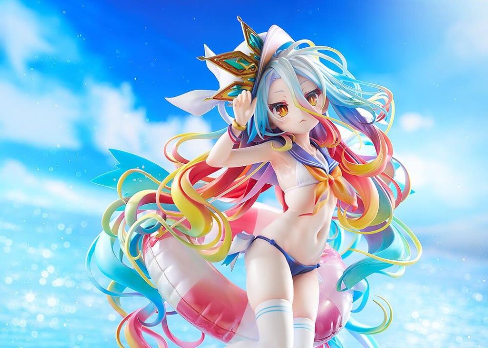 No Game No Life Shiro (Sailor-Style Swimsuit Ver.) 1/7 Scale Figure - Image 4