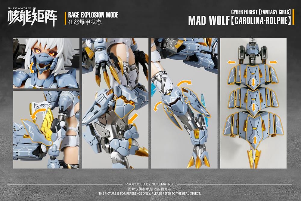 Cyber Forest Fantasy Girls Mad Wolf 1/12 Scale Model Kit - Image 24