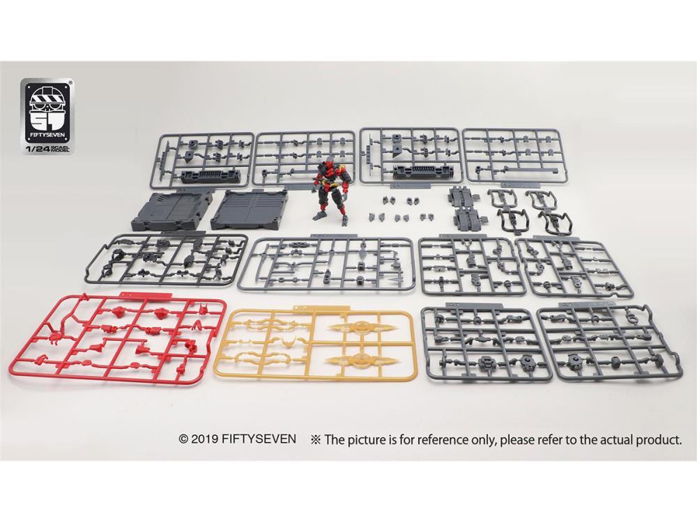 Number 57 Armored Puppet Oni Flame 1/24 Scale Model Kit - Image 2