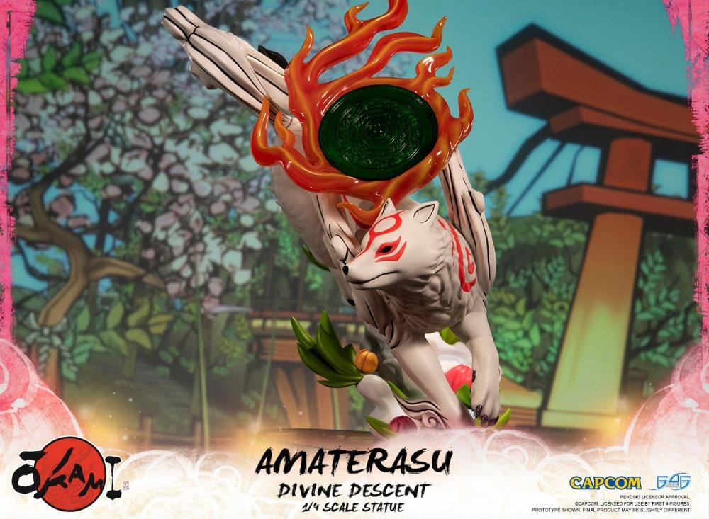 Okami Amaterasu Divine Descent 1/4 Scale Statue - Image 10