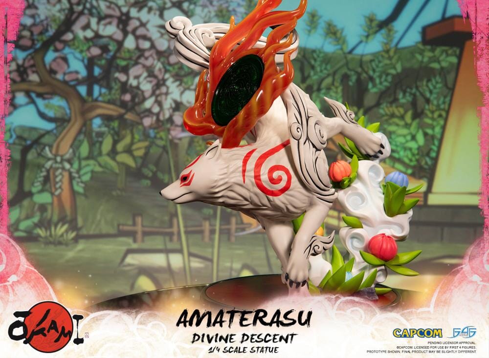 Okami Amaterasu Divine Descent 1/4 Scale Statue - Image 13