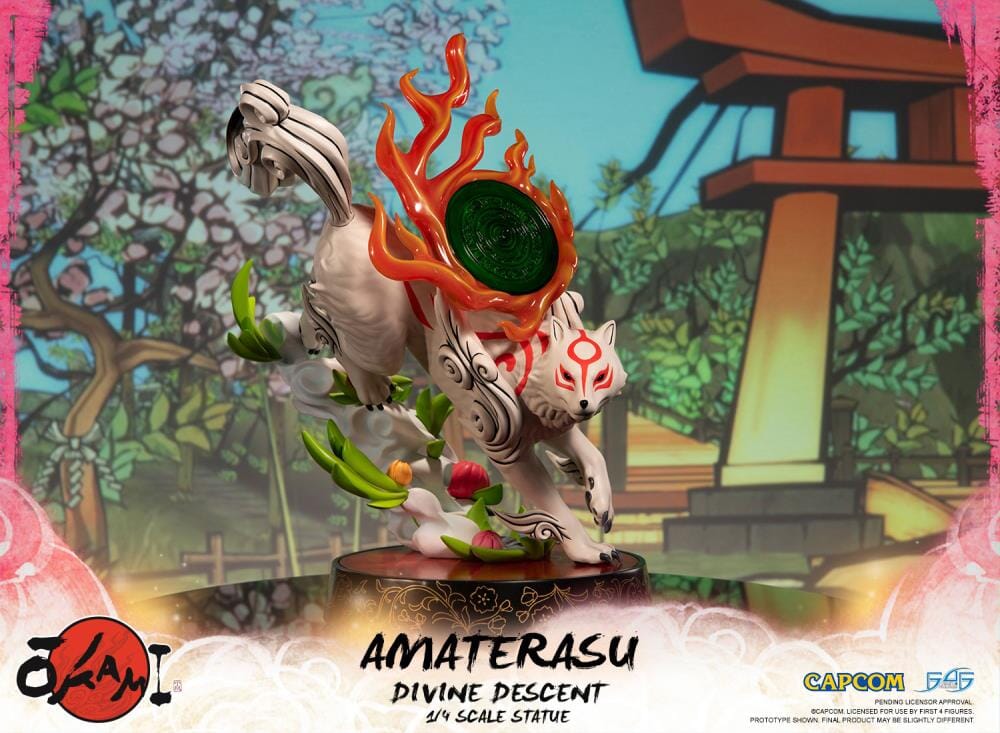 Okami Amaterasu Divine Descent 1/4 Scale Statue - Image 2