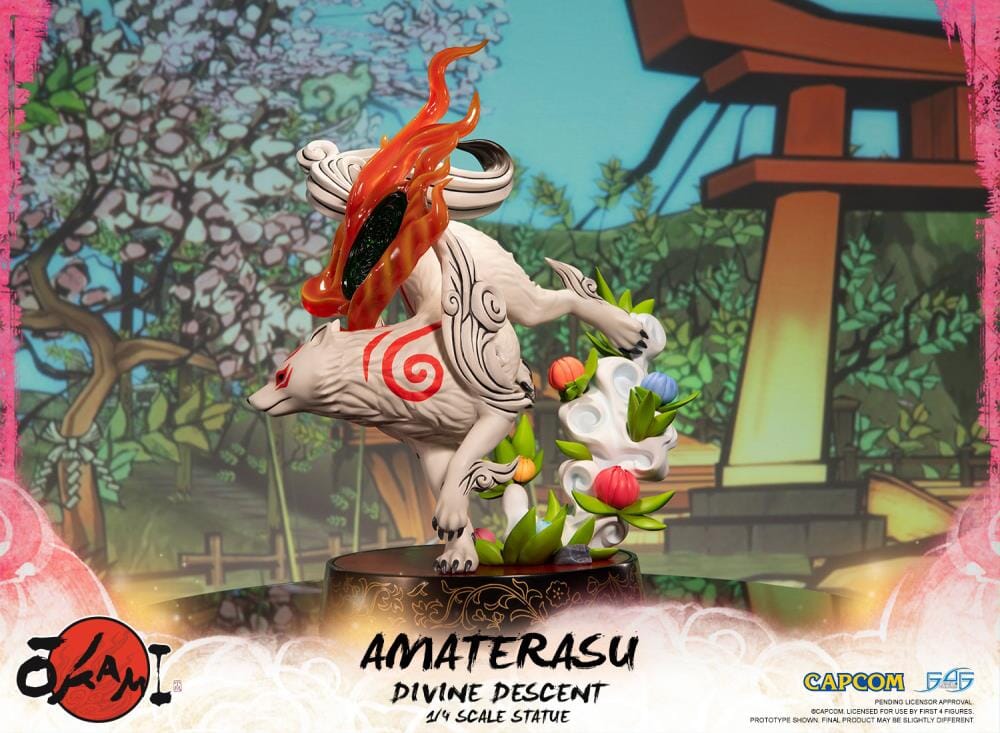 Okami Amaterasu Divine Descent 1/4 Scale Statue - Image 3