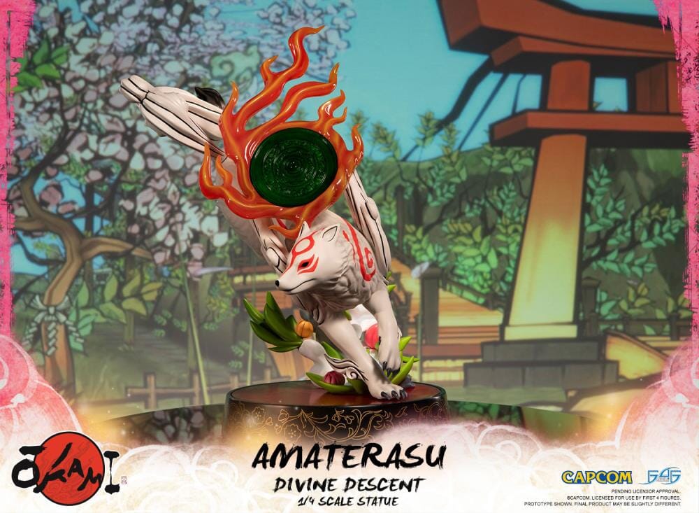 Okami Amaterasu Divine Descent 1/4 Scale Statue - Image 4