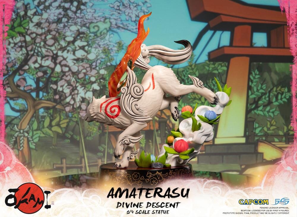 Okami Amaterasu Divine Descent 1/4 Scale Statue - Image 5