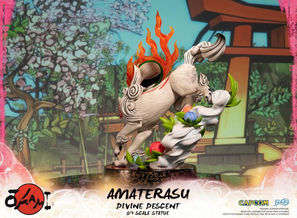 Okami Amaterasu Divine Descent 1/4 Scale Statue - Image 6