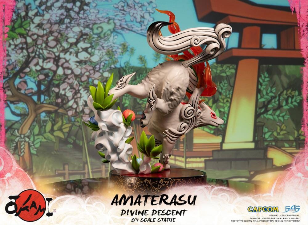 Okami Amaterasu Divine Descent 1/4 Scale Statue - Image 8