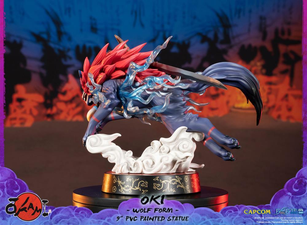 Okami Oki (Wolf Form) Statue - Image 4