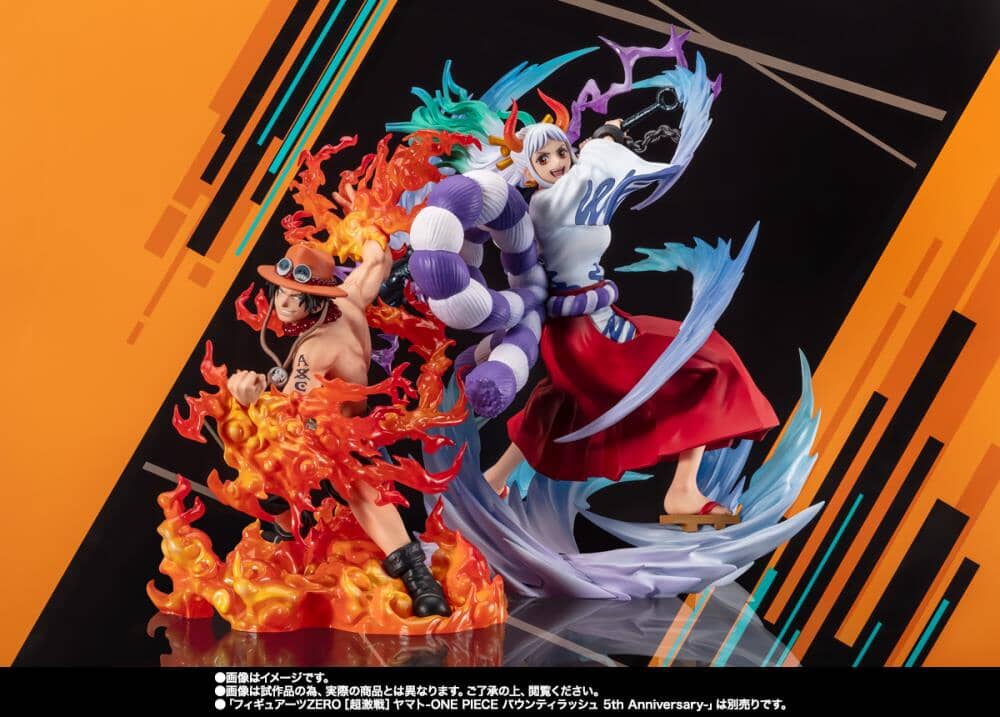 One Piece FiguartsZERO Extra Battle Portgas D. Ace (Bounty Rush 5th Anniversary Ver.) - Image 7