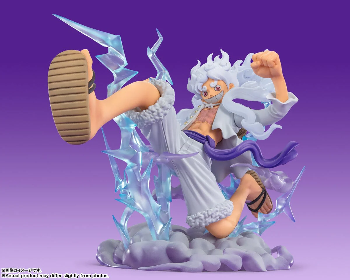 One Piece FiguartsZERO Super Battle Monkey D. Luffy (Gear 5) - Image 2