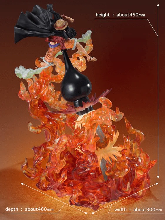 One Piece FiguartsZERO Monkey D. Luffy Red Roc (Extra Battle Spectacle) - Image 9