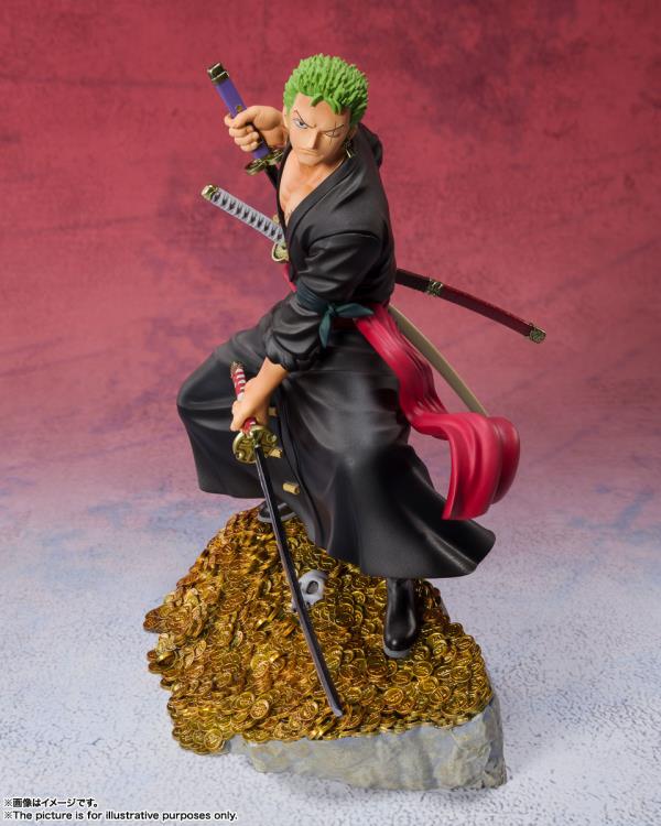 One Piece FiguartsZERO Roronoa Zoro (WT100 Commemorative: Daikaizoku Hyakkei) - Image 4