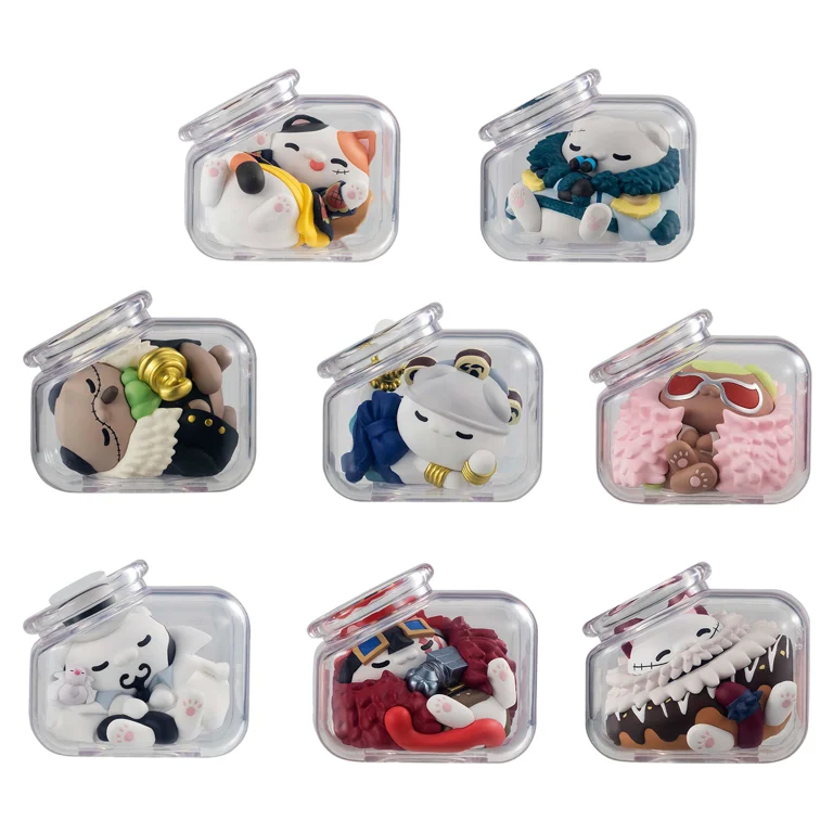 One Piece Mega Cat Project Goodnight Nyan Piece Nyaan! Luffy with Rivals Version Box of 8 Figures - Image 13
