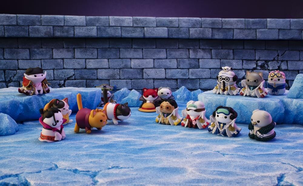 One Piece Mega Cat Project Nyan Piece Nyan! Luffy & Paramount War of Marineford Box of 8 Random Figures - Image 12