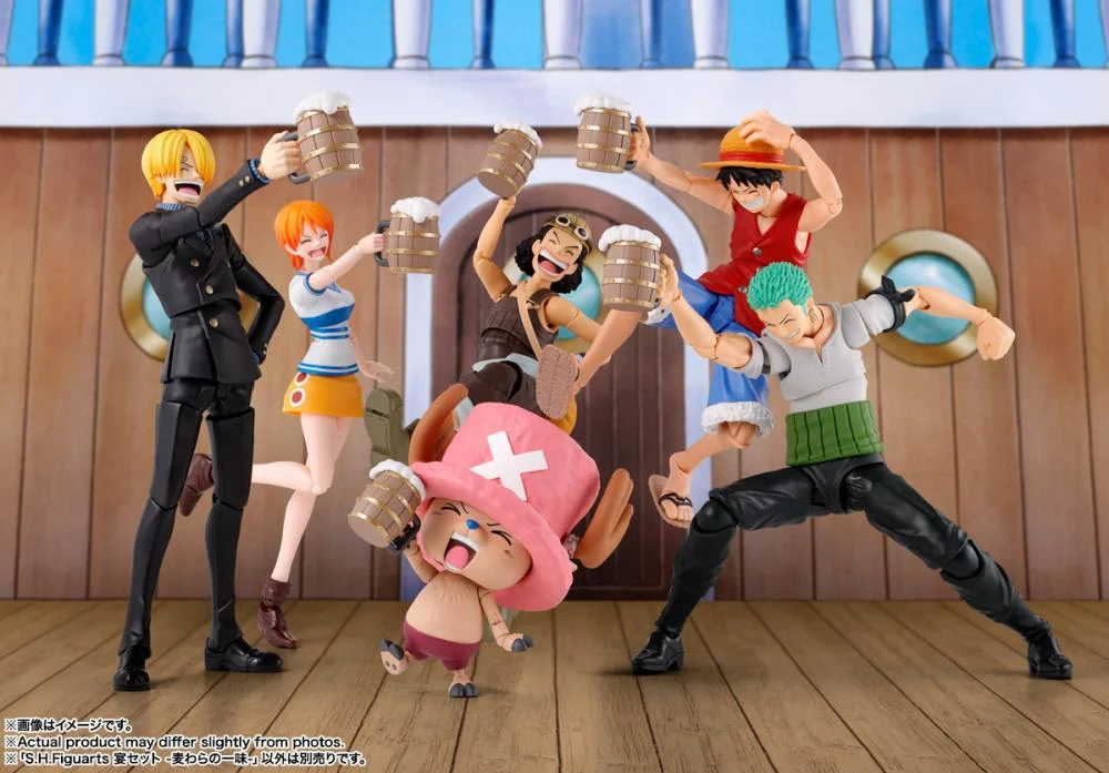 One Piece S.H.Figuarts Party Set (The Straw Hat Crew) Optional Parts Set - Image 2