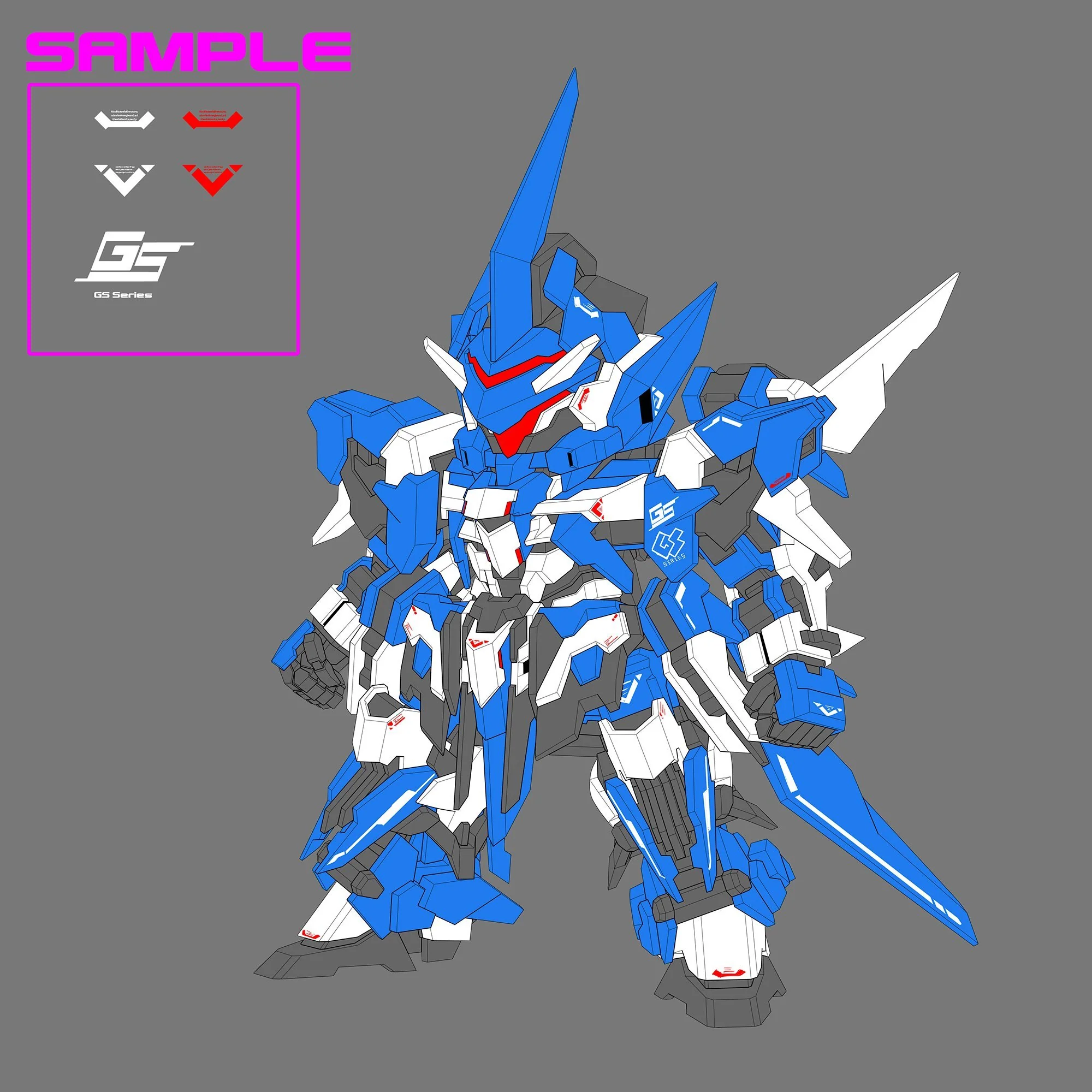 Orange cat super robot heros Ext-GS01 - Image 21