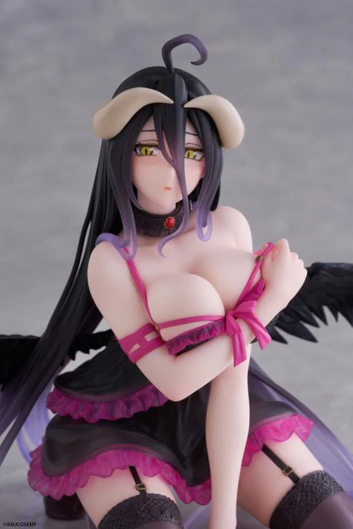 Overlord Desktop Cute Albedo (Negligee Ver.) Figure - Image 12