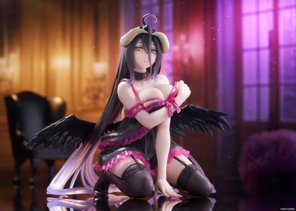 Overlord Desktop Cute Albedo (Negligee Ver.) Figure - Image 3