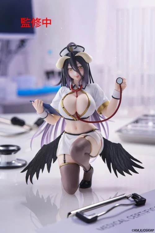 Overlord Desktop Cute Albedo (Nurse Ver.) Figure - Image 2