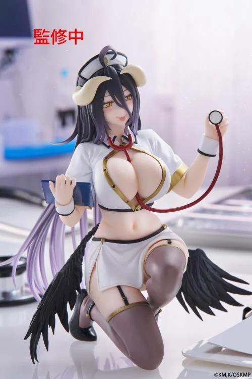 Overlord Desktop Cute Albedo (Nurse Ver.) Figure - Image 3
