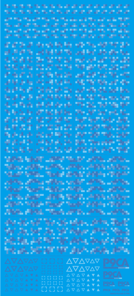Pixel Camouflage Decal 2 Blue(1pc) - Image 3