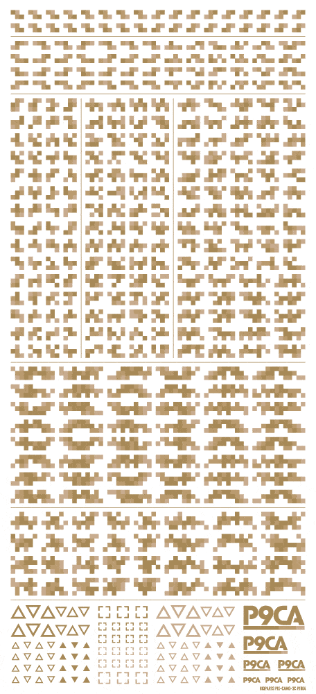 Pixel Camouflage Decal 2 Ground Camouflage(1pc) - Image 2