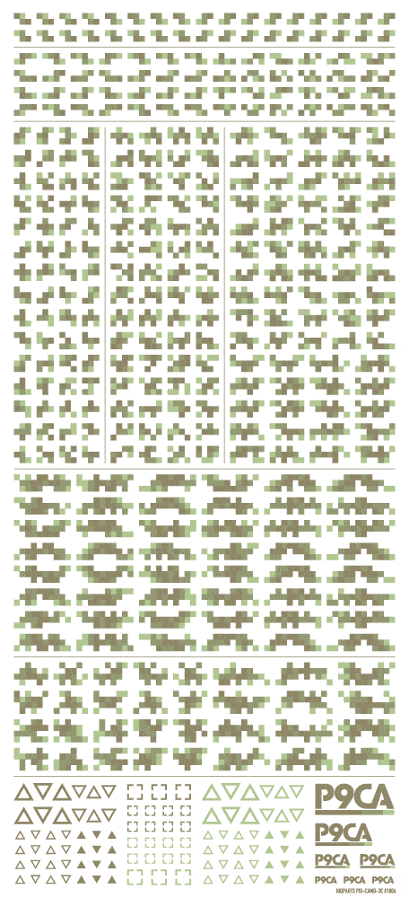 Pixel Camouflage Decal 2 Forest Camouflage(1pc) - Image 2
