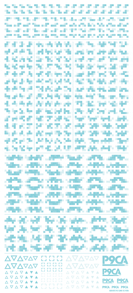 Pixel Camouflage Decal 2 mint(1pc) - Image 2