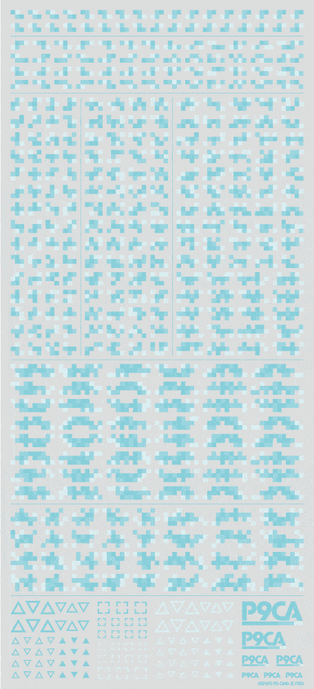 Pixel Camouflage Decal 2 mint(1pc) - Image 3