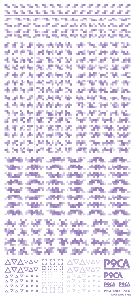 Pixel Camouflage Decal 2 Purple(1pc) - Image 2