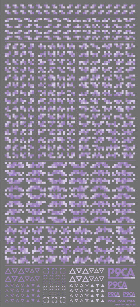 Pixel Camouflage Decal 2 Purple(1pc) - Image 3